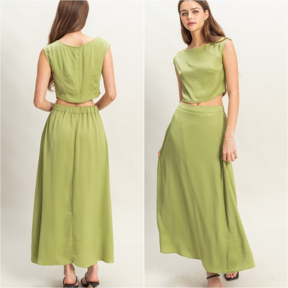 Dream In Matcha Maxi Set - Picture 3 of 10